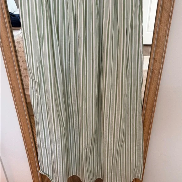 Hill House Cosmina Mint Green and White Striped Sleeveless Maxi Dress - Picture 5 of 6